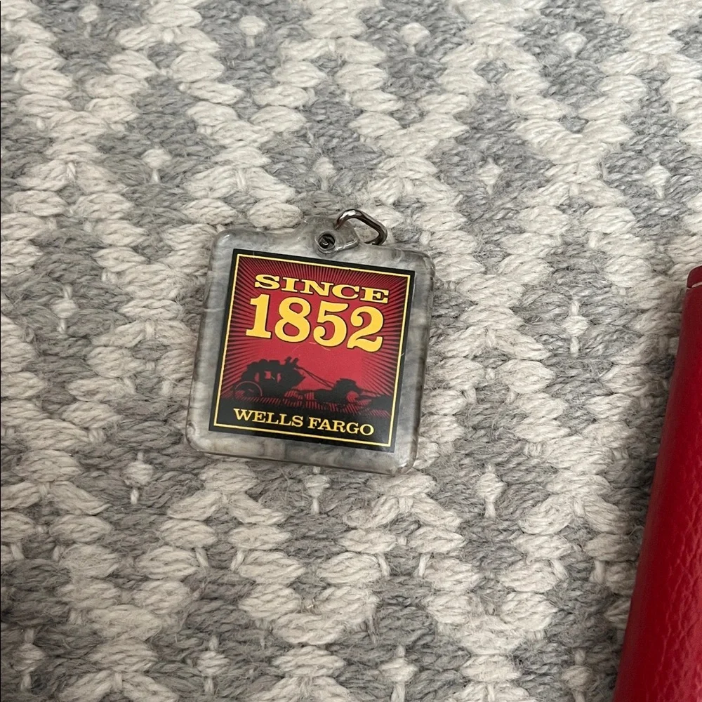 Wells Fargo Pony Water Bottle Folio Keychain